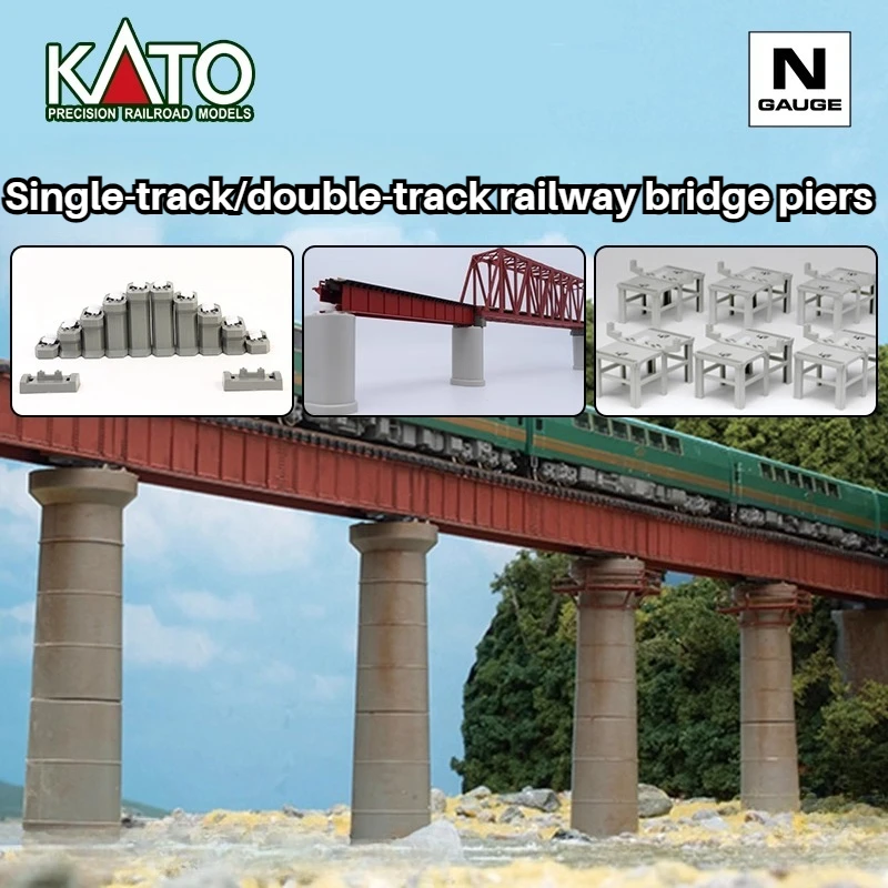 

Модель поезда KATO N-типа 1/160 для повышенных мостов, серия одинарных/двойных гусеничных дорожек, украшение сцены песочного стола