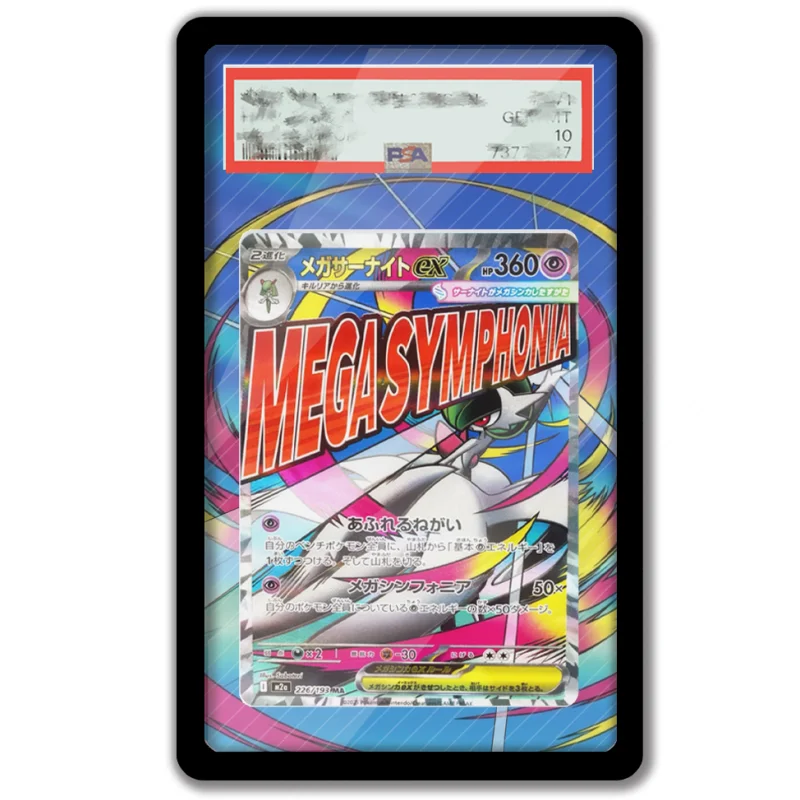 Etui ochronne akrylowe na karty Pokemon PTCG Gardevoir Mega Dream Anime Game Expand Art, ręcznie robione przez fanów, prezent.