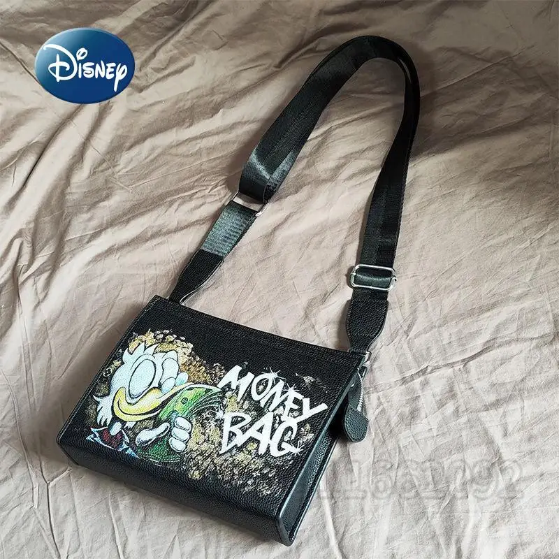 Disney Donald Duck New Men's Shoulder Messenger Bag Fashion Trend Men's Clutch Bag High Quality Large Capacity Men's Bag