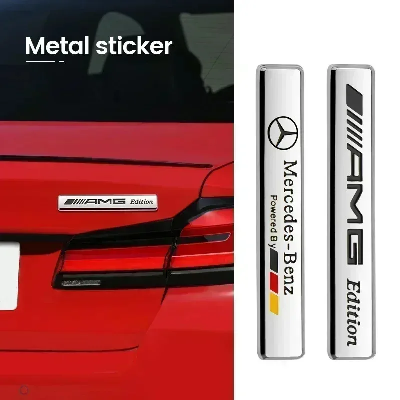 

Car Metal Emblem Stickers Reflective Decor Decals For Mercedes-Benz A/B/GLA/CLA Smart AMG W108 W124 W126 W140 W168 W169 W176 GLB