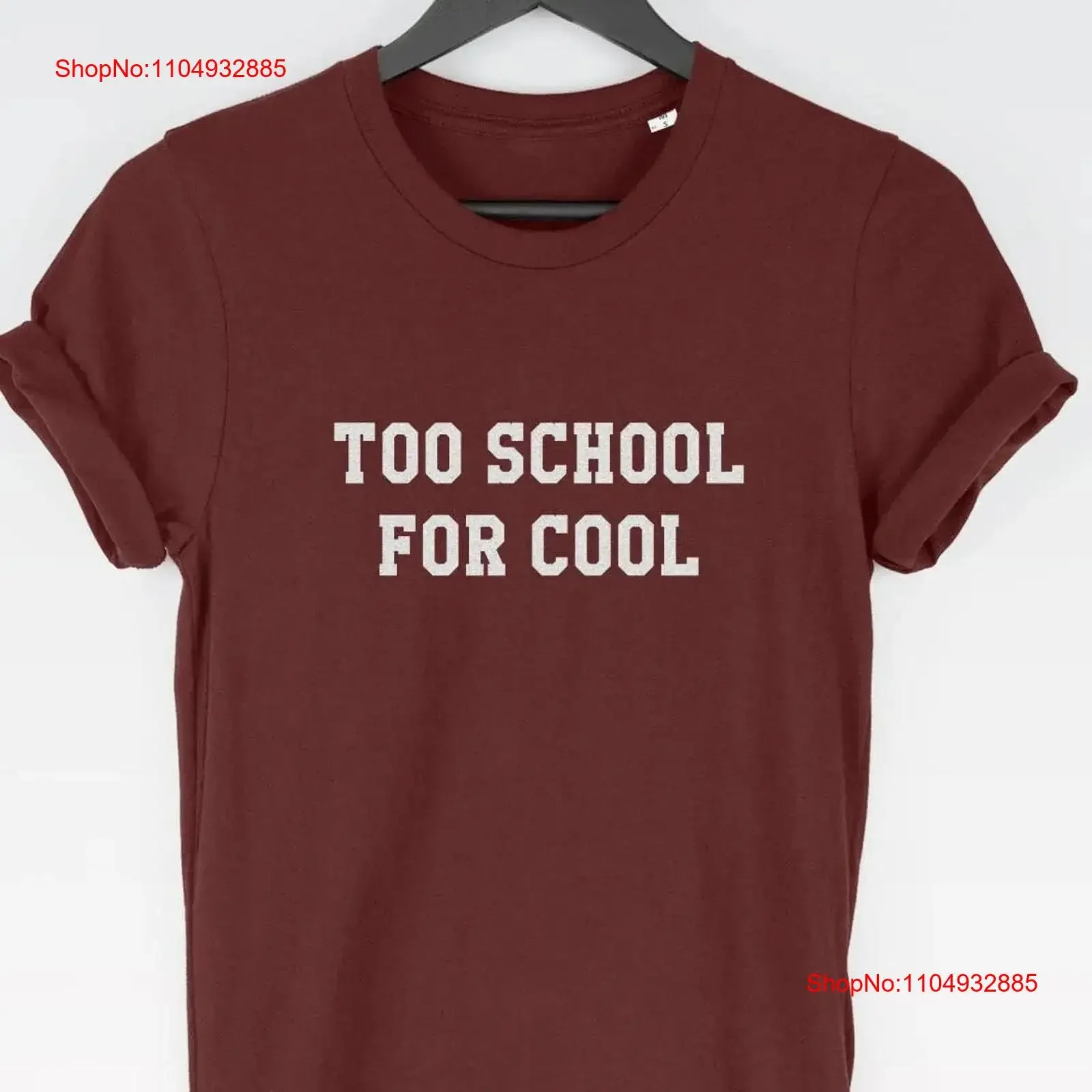 

Too School for Cool Футболка футболка забавные футболки Топ Cute Schools Out vintage Washed homme Топ для повседневной носки Удобная мода