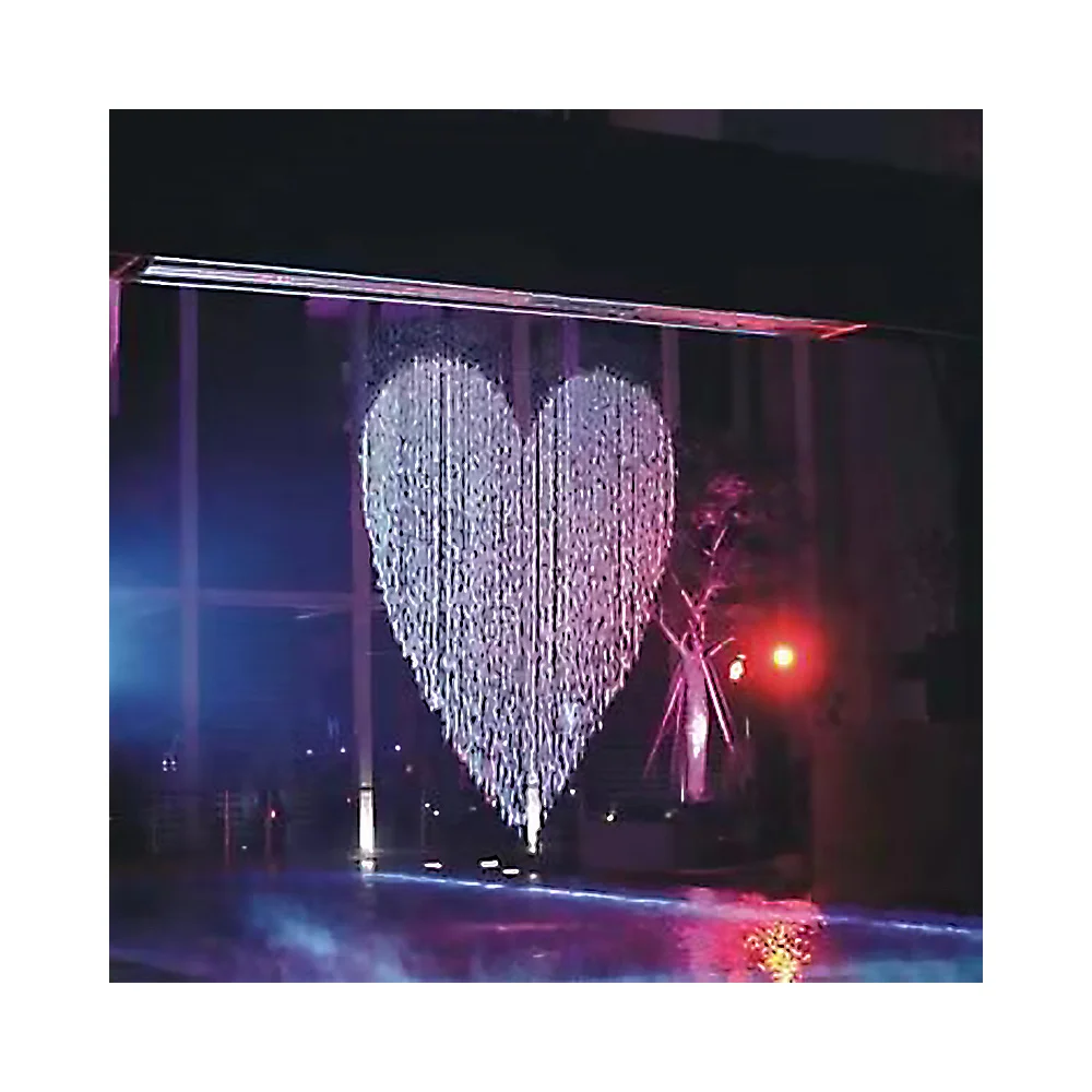 Настраиваемый современный уличный фонтан для занавесок из нержавеющей стали и модели для отелей и сада, волшебный эффект воды