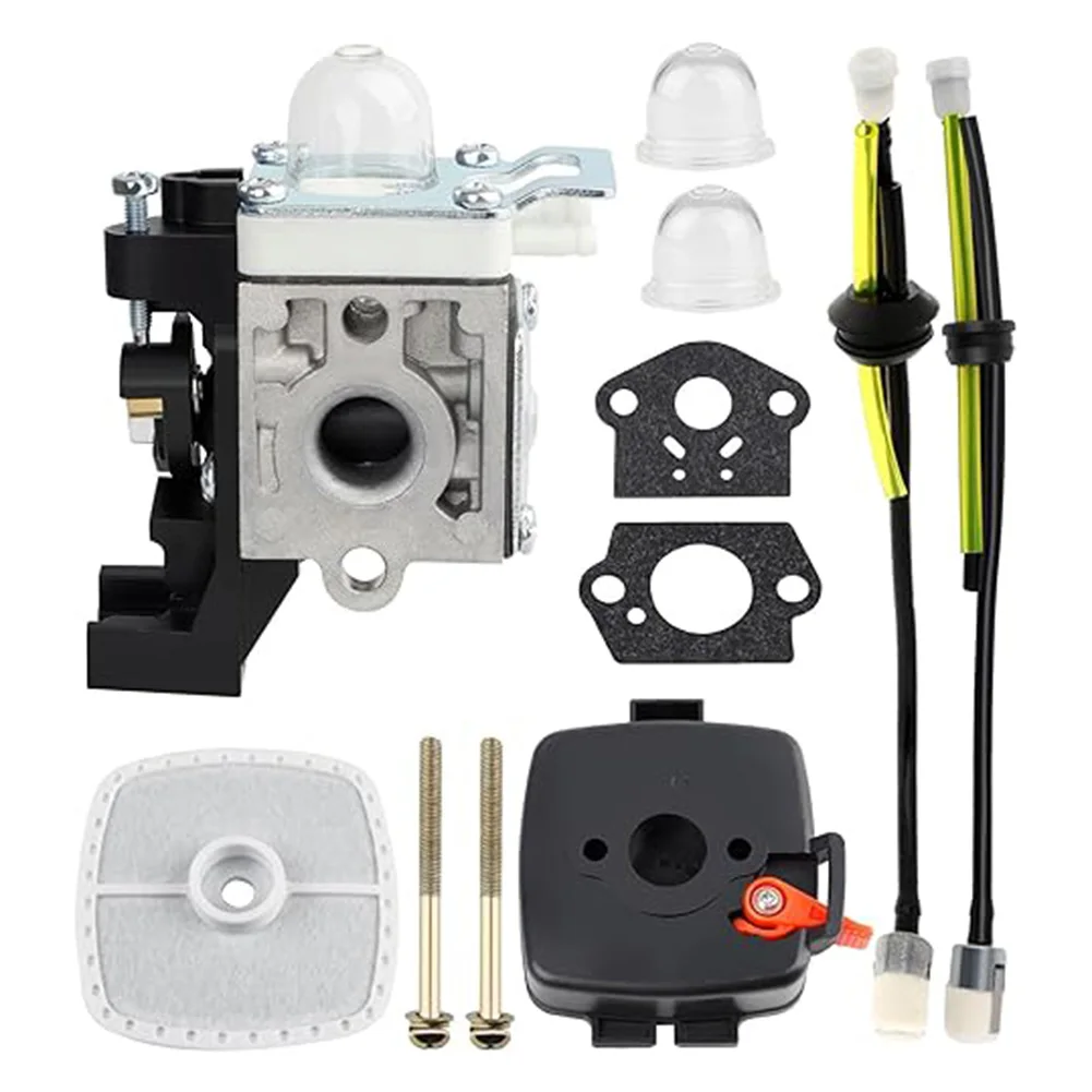 SRM225 Carburetor Assembly for String Trimmers Includes Gaskets Air Filter and Fuel Lines for Easy Replacement