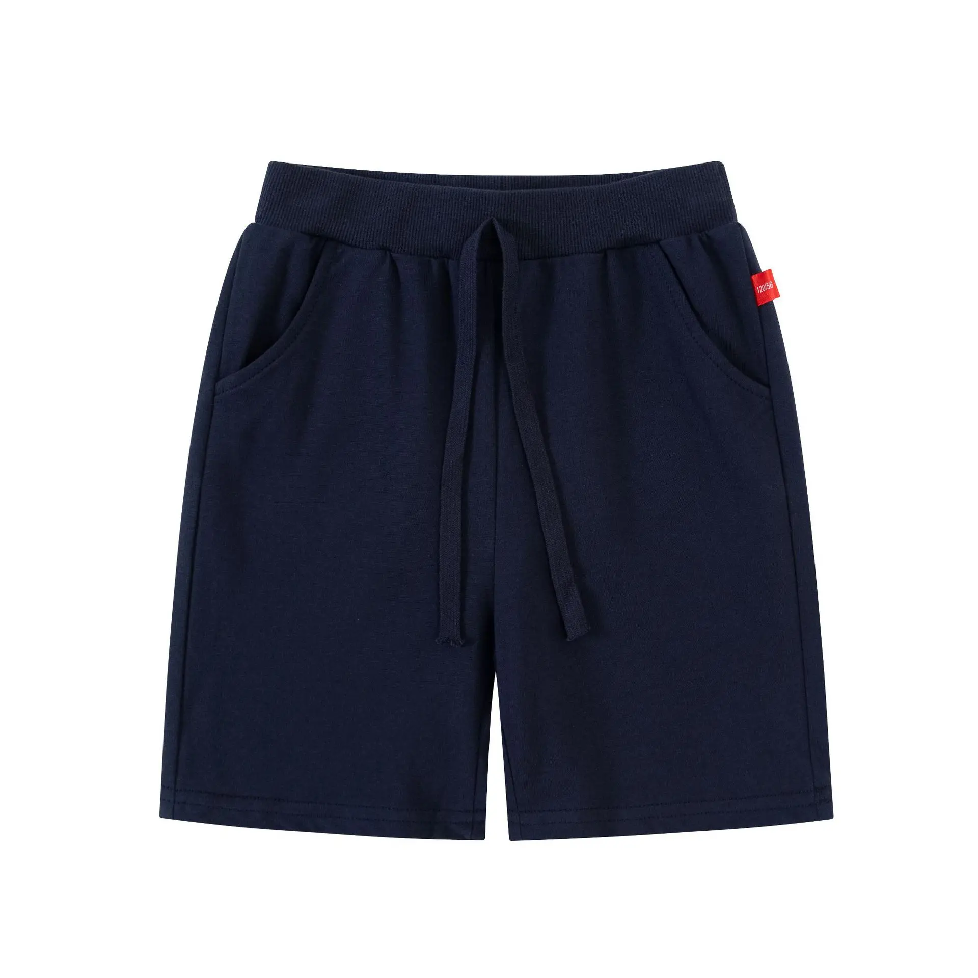 1 Stück 100% Baumwolle Kinder-Shorts für Jungen und Mädchen Einfarbige Kurze Hose Baby Einfarbige Freizeithose Sommer Kinder Sport-Shorts Grau Schwarz – Detail 8