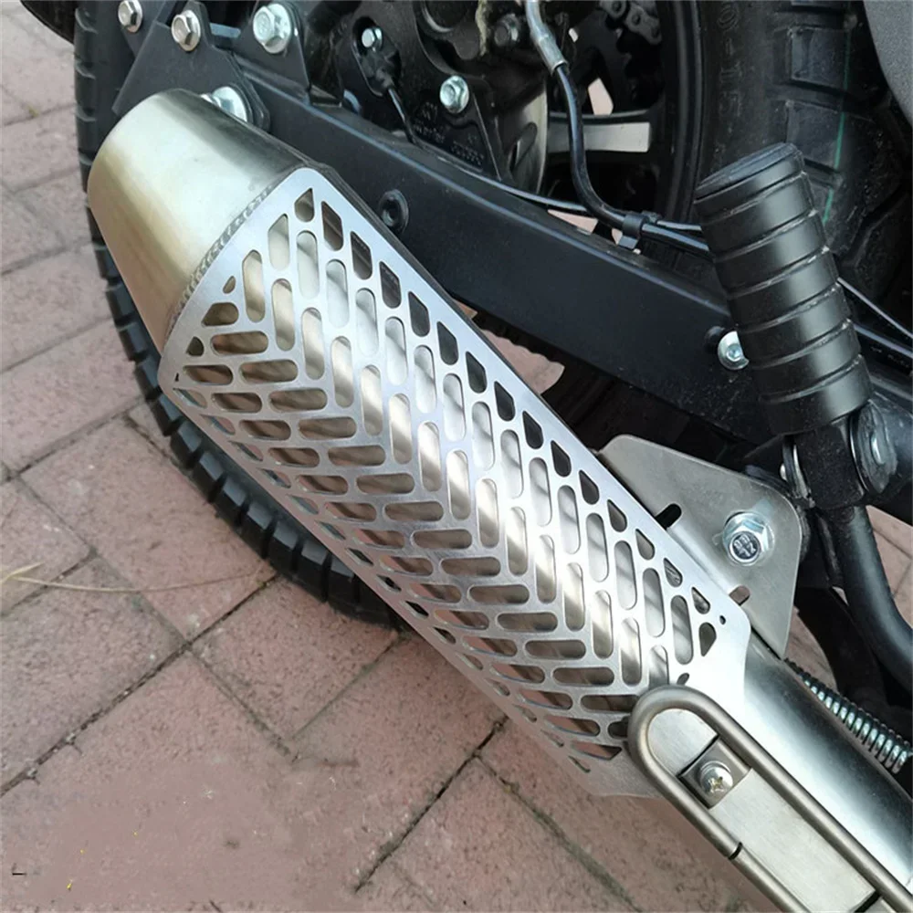 For ZongShen Cyclone RA2 Exhaust Pipe Heat Insulation Cover Modification Exhaust Pipe Anti scald Cover Muffler Cover Guard RA 2