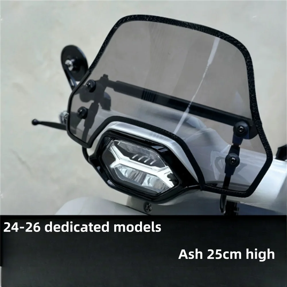 For 24-26 models of dedicated Longjia VICTORIA Sixties150 300i modified with raised and widened windshield