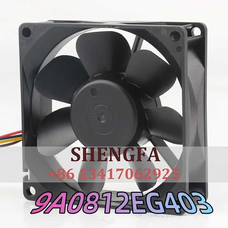 cooling fan Sanyo 9A0812EG403 8cm 80X80X25MM 8025 12V 0.38A 4-pin PWM temperature-controlled