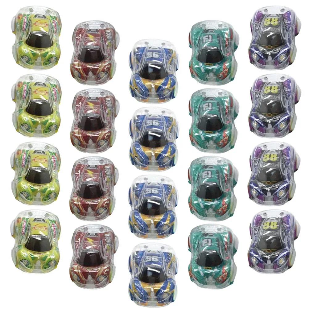 25 uds Mini coche extraíble para niños diseño de dibujos animados portátil estilo mixto niños pequeño juguete para tirar hacia atrás coche de juguete