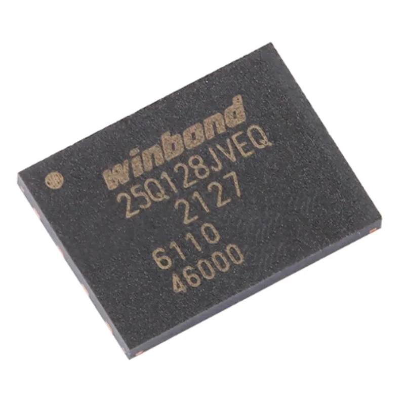 10 Pieces of Brand New Original W25Q128Jveiq with Silkscreen 25Q128Jveq, Wson-8, 3V, 128M-Bit Serial Flash Memory Chip