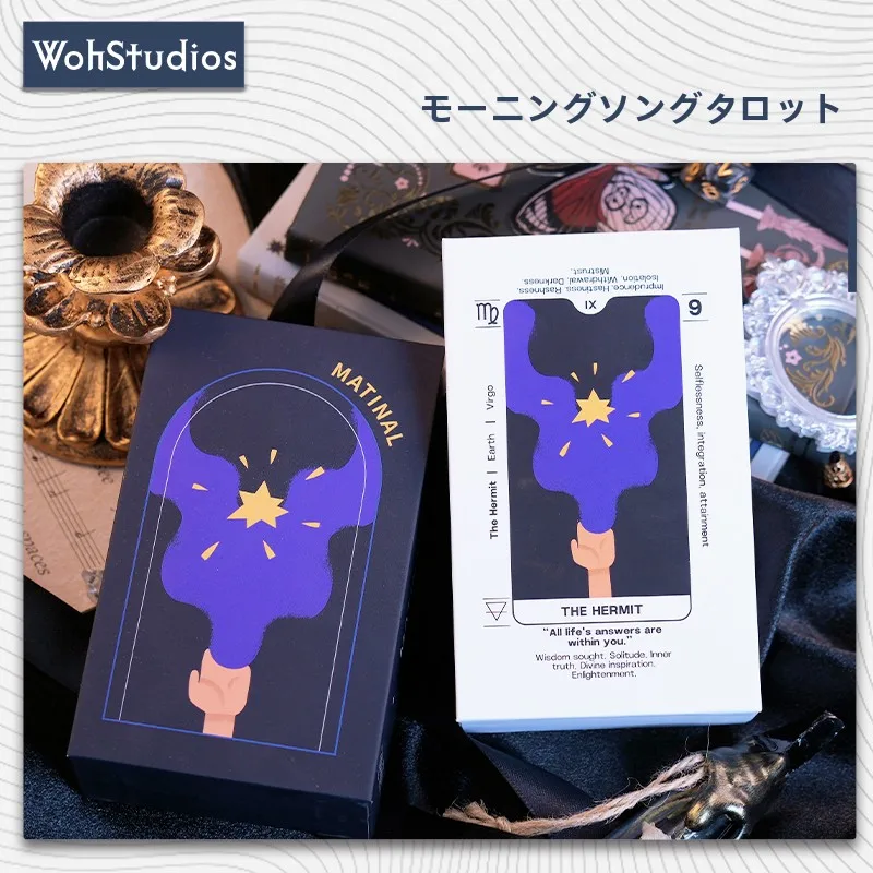 woh-morning-tarot-card-jeu-de-cartes-de-style-artistique-abstrait-minimaliste-pour-un-joueur-jeu-de-cartes-decontracte-pour-une-personne