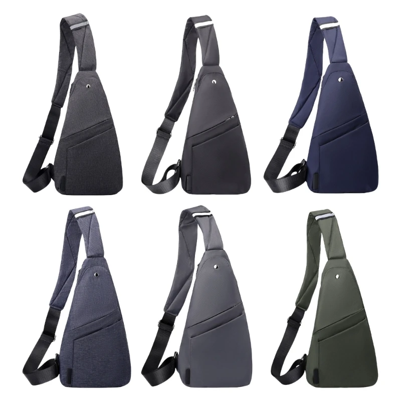 Men's Modern Chest Bag Crossbody Purse For Travel And Sports Water Resistant