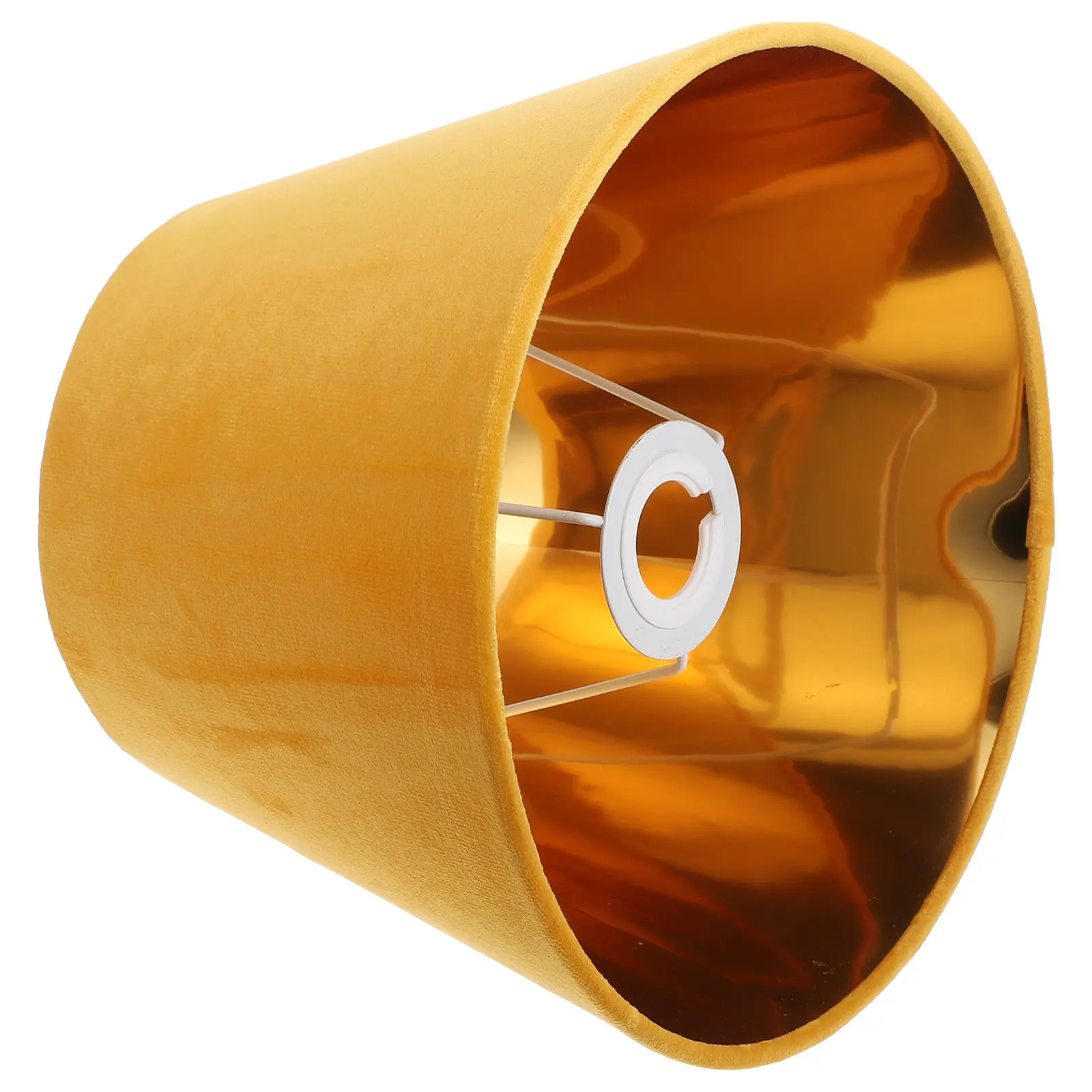 

1 шт. Золотой декоративный тканевый абажур, простой чехол для лампы, аксессуар для домашнего освещения, абажур для спальни, простой светильник-абажур