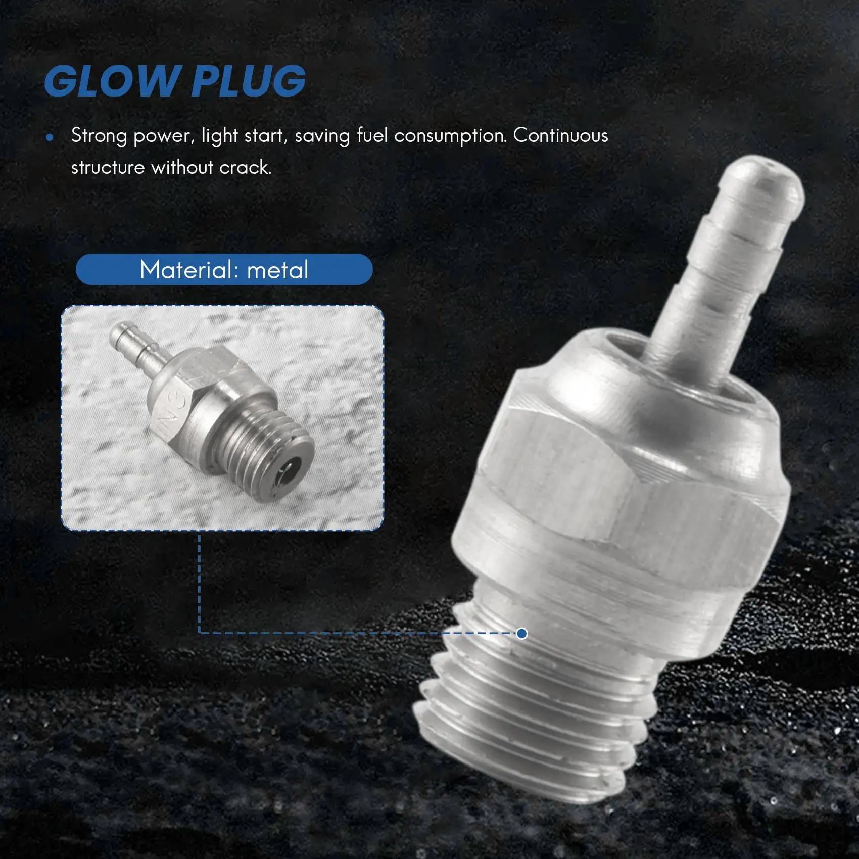 A63T-2 Pcs Glow Plu… - image