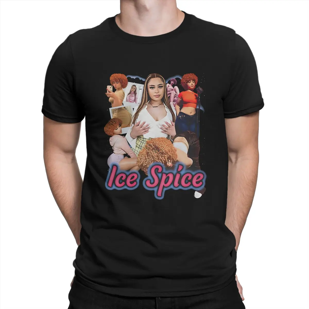 Ice Spice Vintage Men\'s T Shirts Certified Munch Leisure Tee Shirt Short Sleeve Crew Neck T-Shirts 100% Cotton Printed Clothing