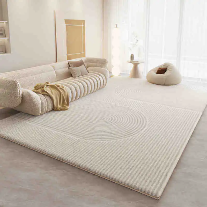 

Imitation Cashmere Carpet Thick Anti Slip Geometric Printing Plush Rug Home Decor Children's Bedroom Carpet Living Room Foot Pad