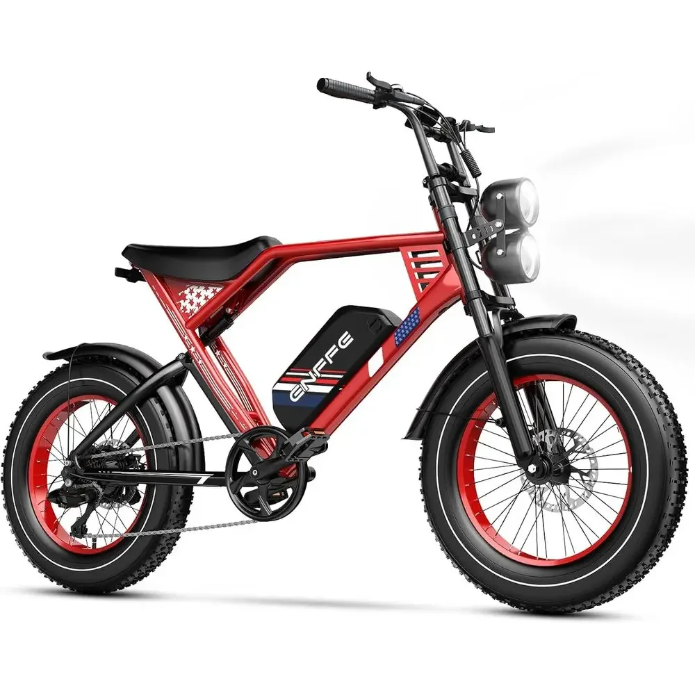 

22.5 Ah Battery Electric Bike, 92NM Torque, 32MPH, 100 Miles Range, 7-Speed 20 All-Terrain Adult Ebike, UL 2849 Certified