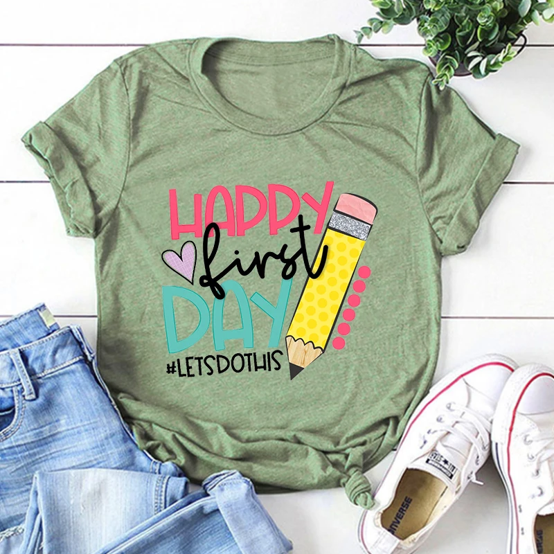 

First Day of School Shirt Teacher Gift Gift for Teachers Kindergarten Teacher Teacher Appreciation Back To School Shirt m