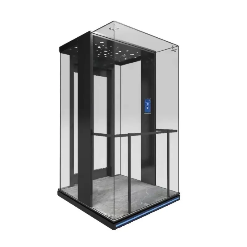 Small villa elevator, multi-storey self-built room indoor and outdoor hydraulic traction duplex home elevator
