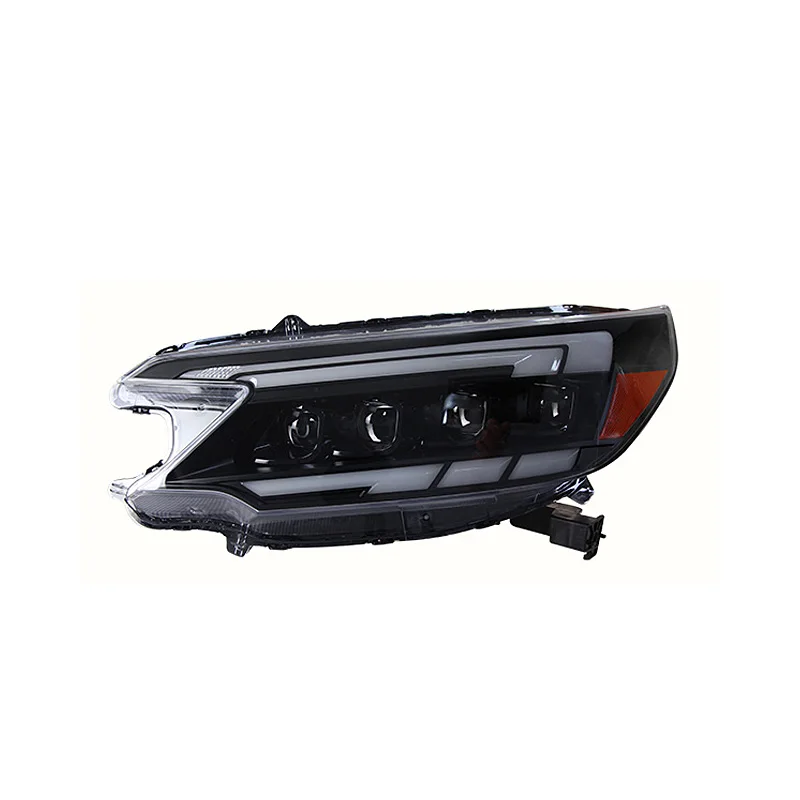 Suitable for Honda CRV 2012-2014 headlight assembly modified LED daytime running lights streamer turn lights lens headlights