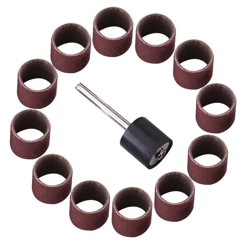 Drums Sleeves Drum Sanding Bands 600 Grit For Rotary Tool 100pcs W/1/8inch Mandrel Accessories Replacement Useful