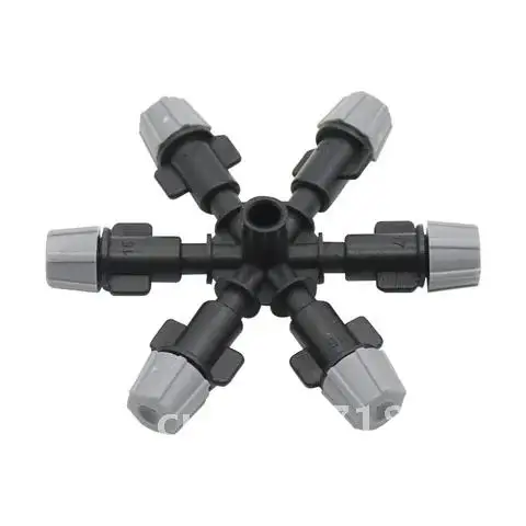 

Gray Sprinkler Garden Greenhouse Irrigation Sprayer Agriculture tools Water Fogger Cooling Misting Nozzle 1 Pc Multi-nozzle