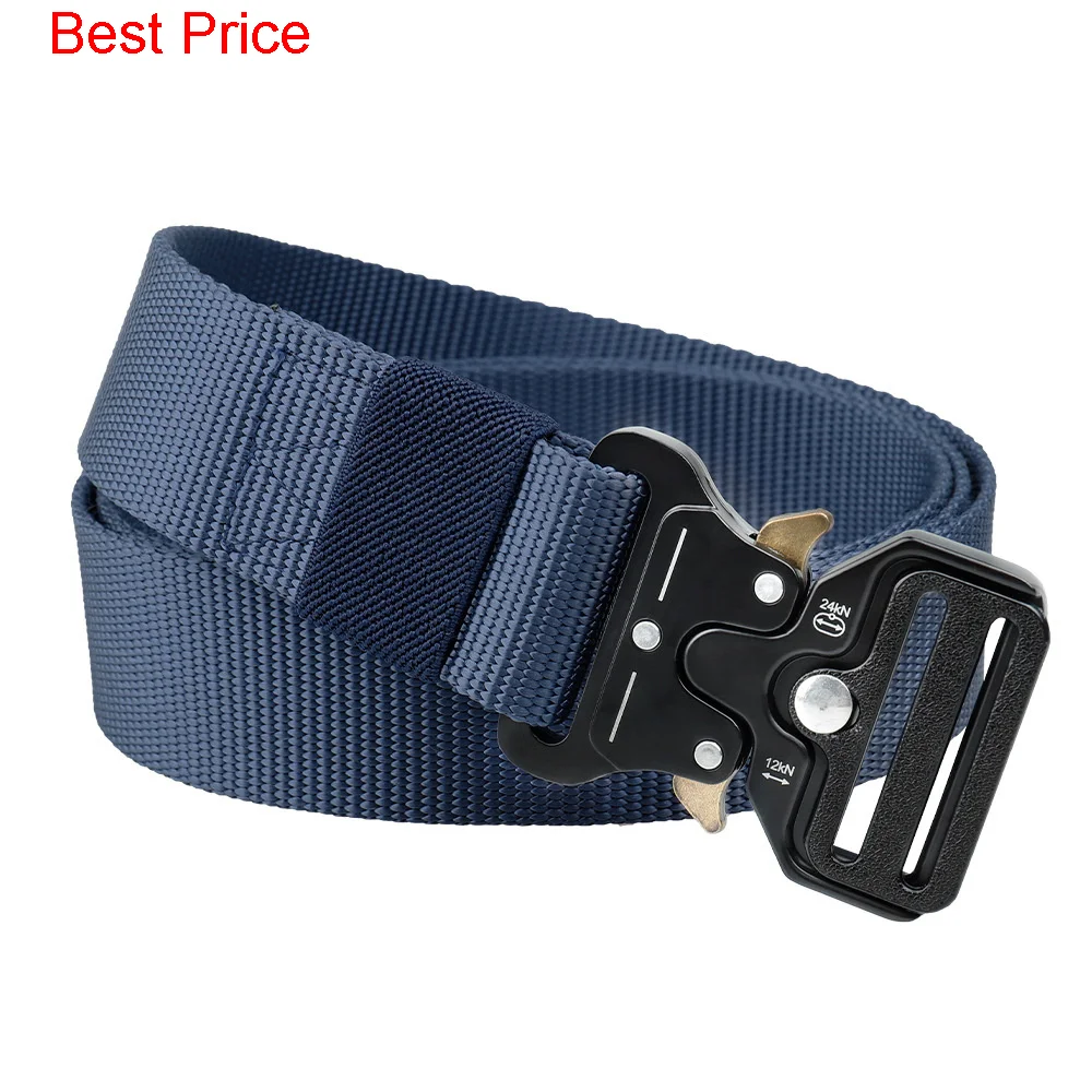 

20Pcs 3.8 Buckle Tactical Belt Tactical Multifunctional Outdoor Nylon Belt M'ilitary Fan Canvas Belt