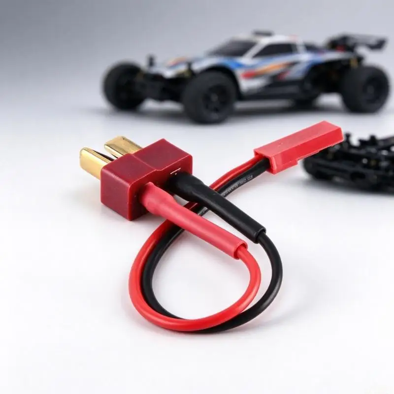 B03F T-Style to Model Car Conversion Cable with Contrasting Red and Black Lines