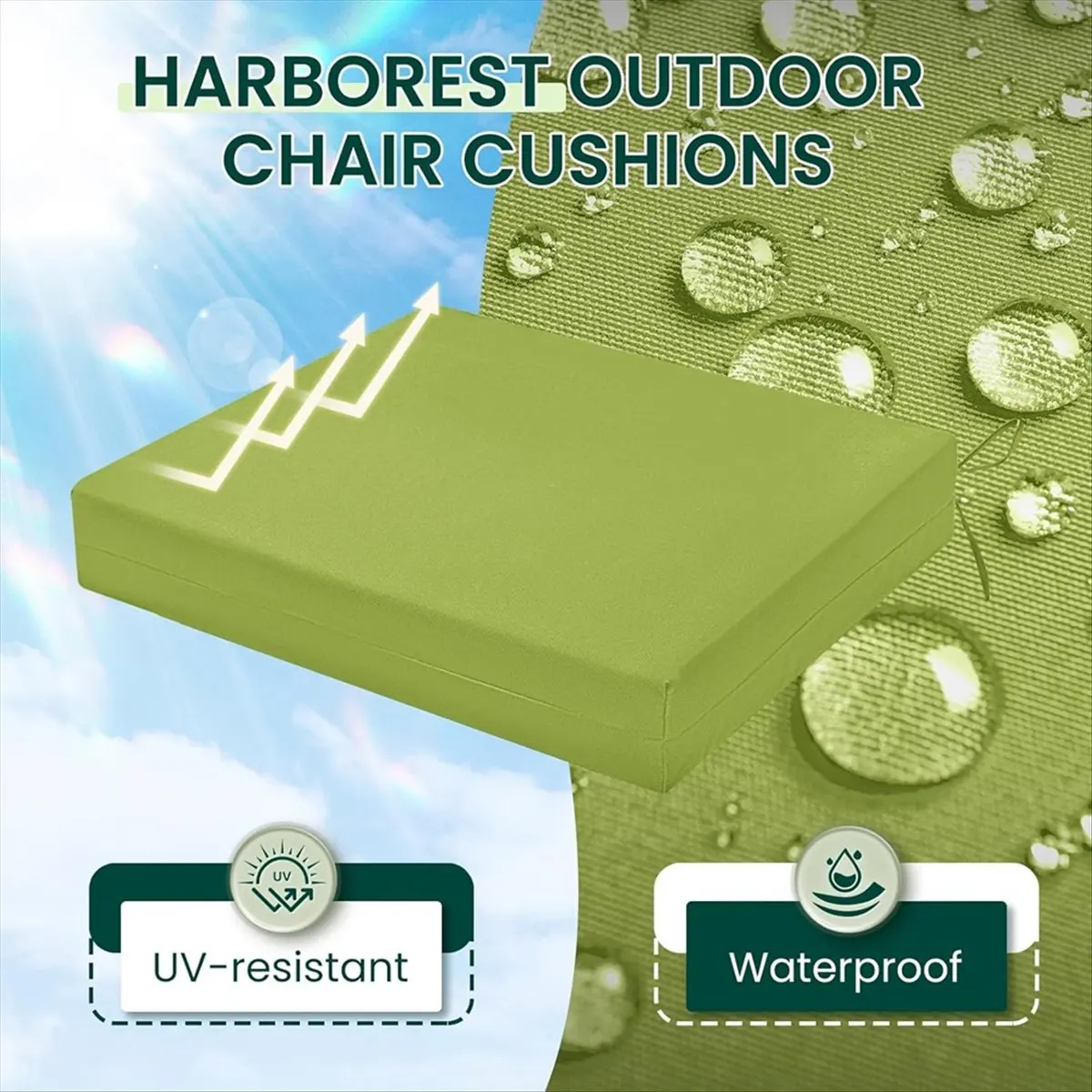 Okay Seat Cushion Chair Cushion Dining Chair Seat Cushion Children'S High Butt Cushion Student Stool Cushion Grid Green