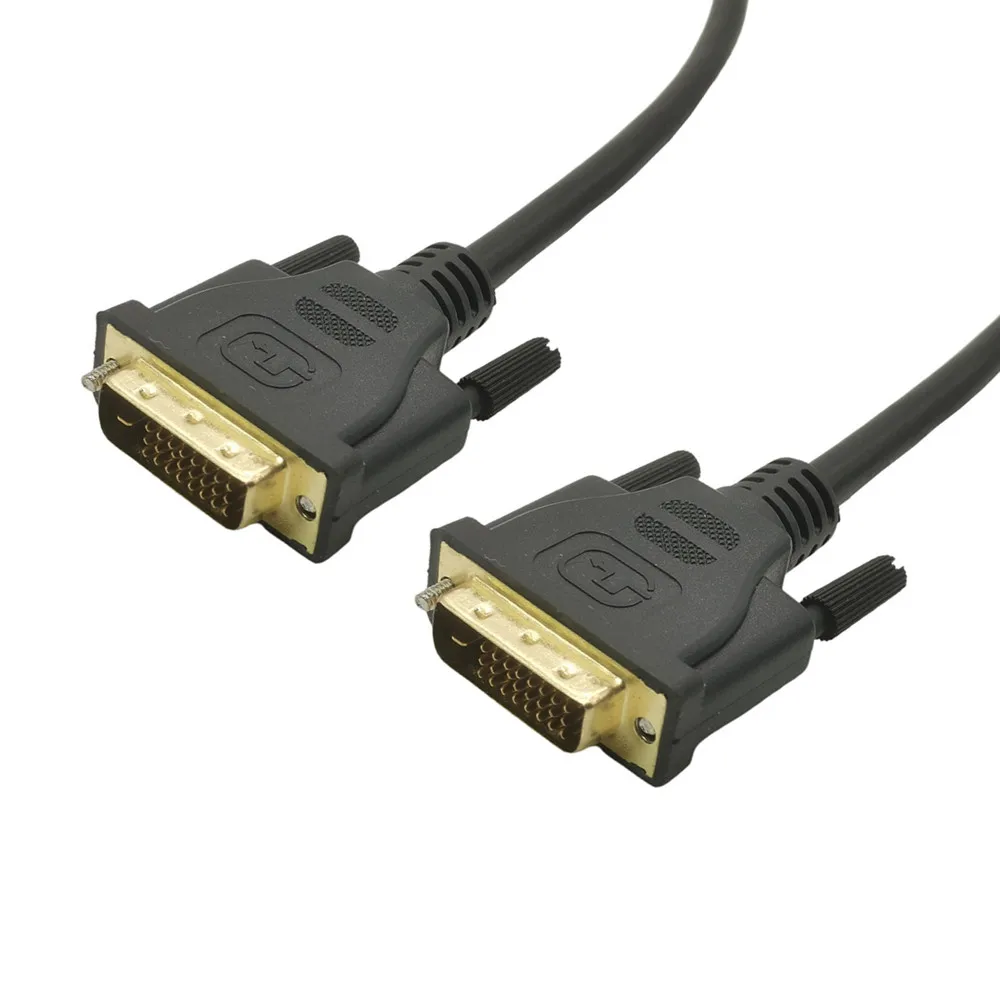 Kabel DVI 1080p 3D pozłacany wtyk męski-męski DVI TO DVI 24+1 PIN kabel 0.5M do monitora LCD DVD HDTV XBOX — zdjęcie produktu 5