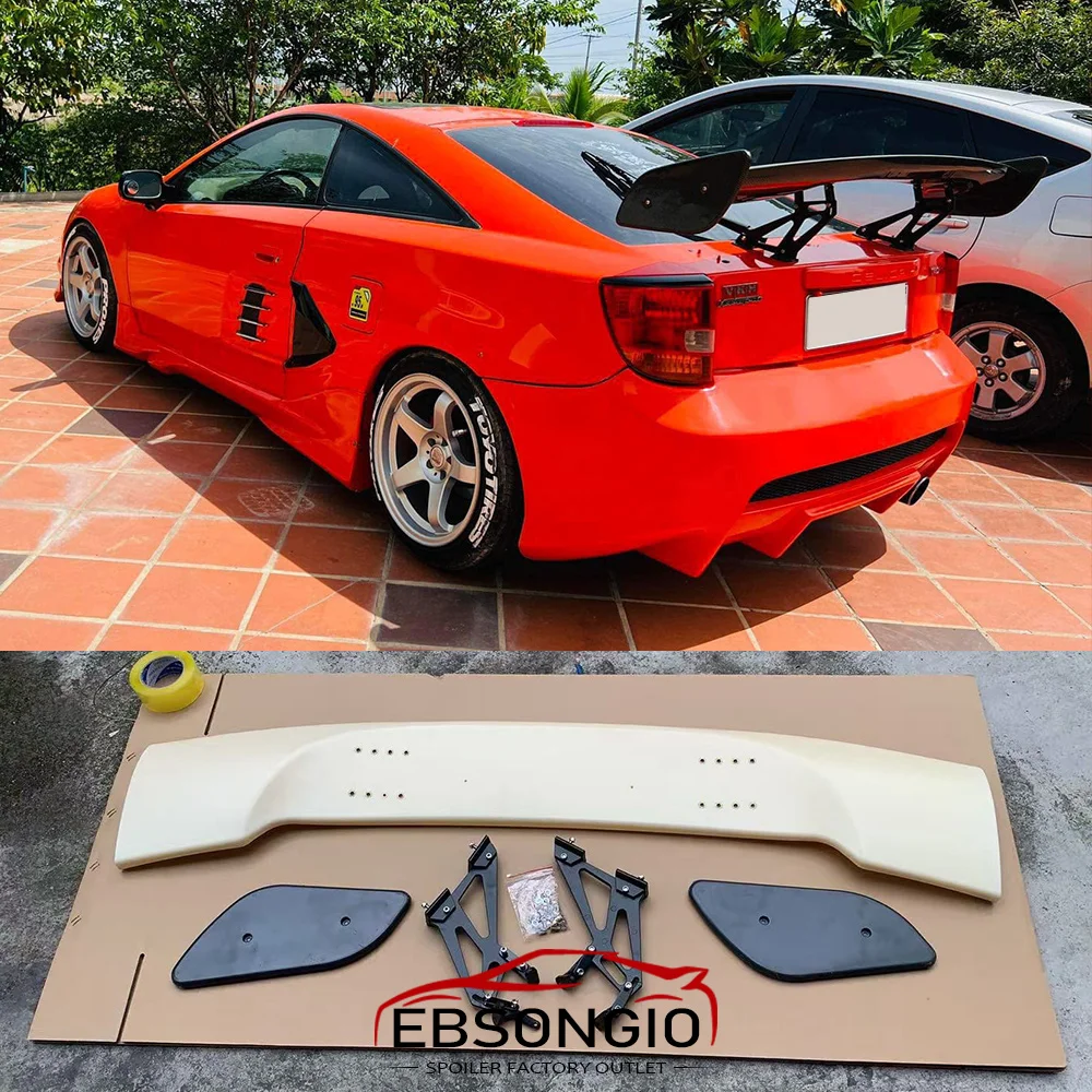 For 2000-2005 Toyota Celica GEN 7 GT Style Spoiler High Quality ABS Plastic Gloss Black Rear Trunk Boot Wing Spoiler