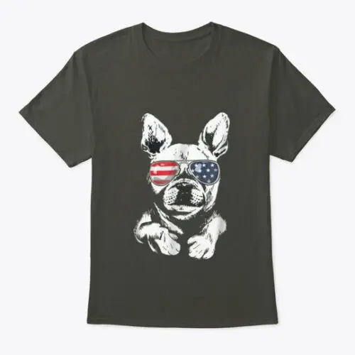 Atriotic French Bulldog T-Shirt Made in the USA Size S to 5XL