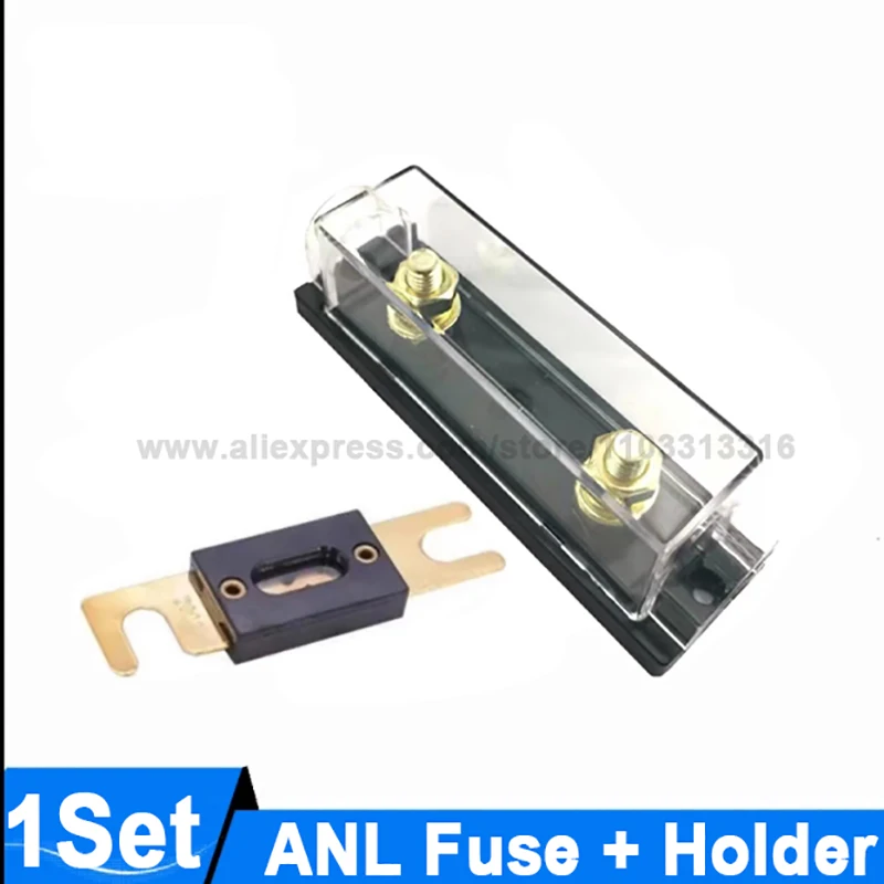 1Set ANL Fuse Holder Bolt-on Car Fuse Holders 30A 40A 60A 80A 100A 120A 150A 200A 250A 300A 350A 400A 450A 500A ANL Fuse Holders