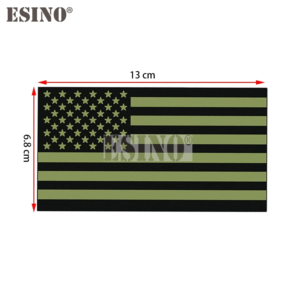 Car Styling Creative USA America National Flag Cartoon PVC  Waterproof Car Body Sticker Pattern Vinyl