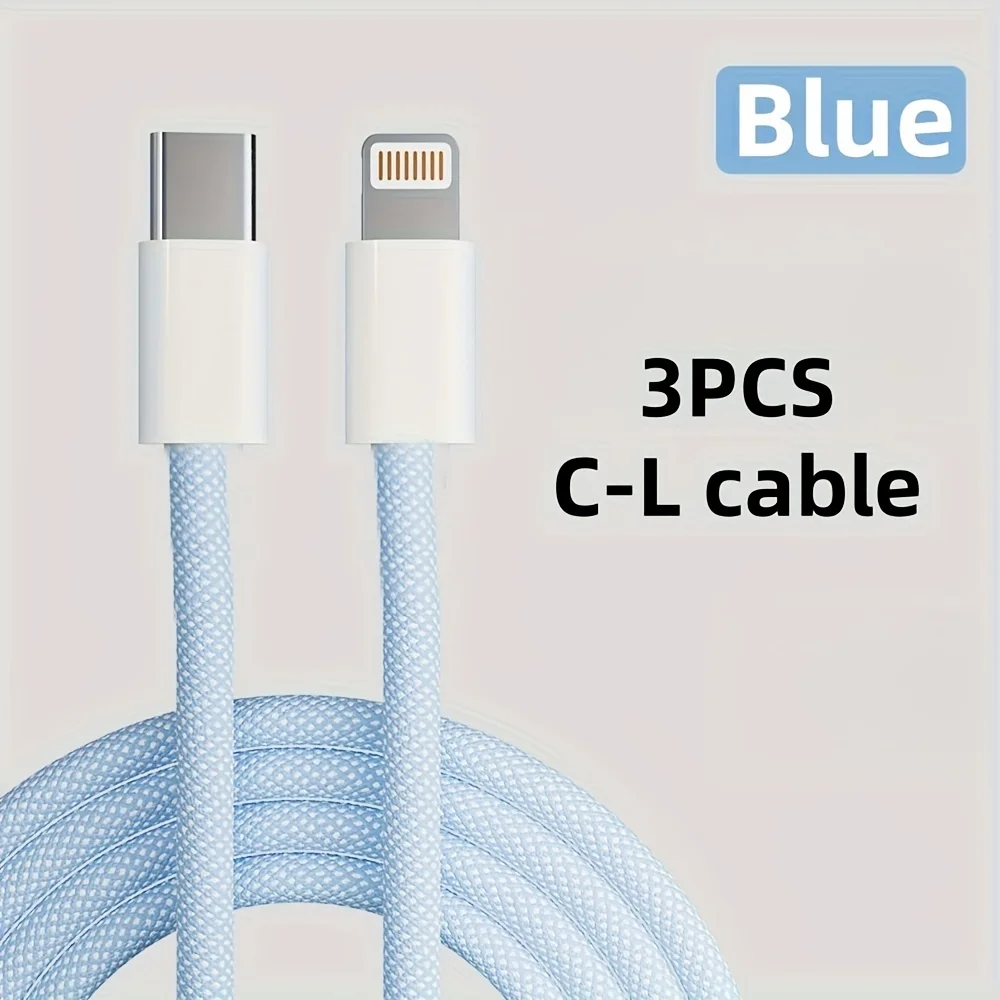 Schnellladendes USB-C-auf-Lightning-Kabel, Typ-C für iPhone-Ladekabel, kompatibel mit iPhone 14 13 12 11 Pro Max XR