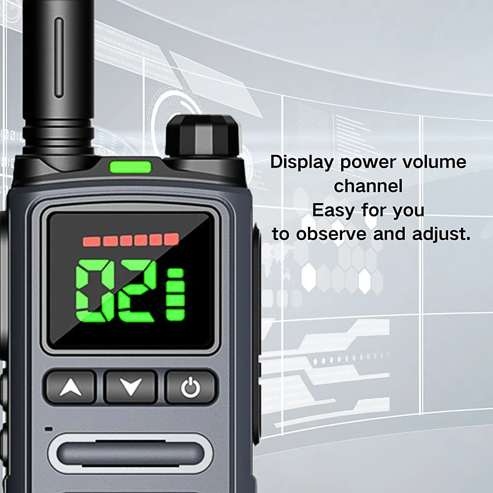 2 Pieces Walkie Talkie Pmr446 Without License Spain Communication Station With Flashlight Pocket Two Way Radio Wireless Set