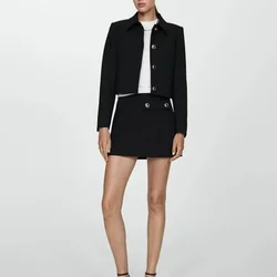 French style Chanel style temperament suit for women lapel single-breasted short suit jacket with hip skirt