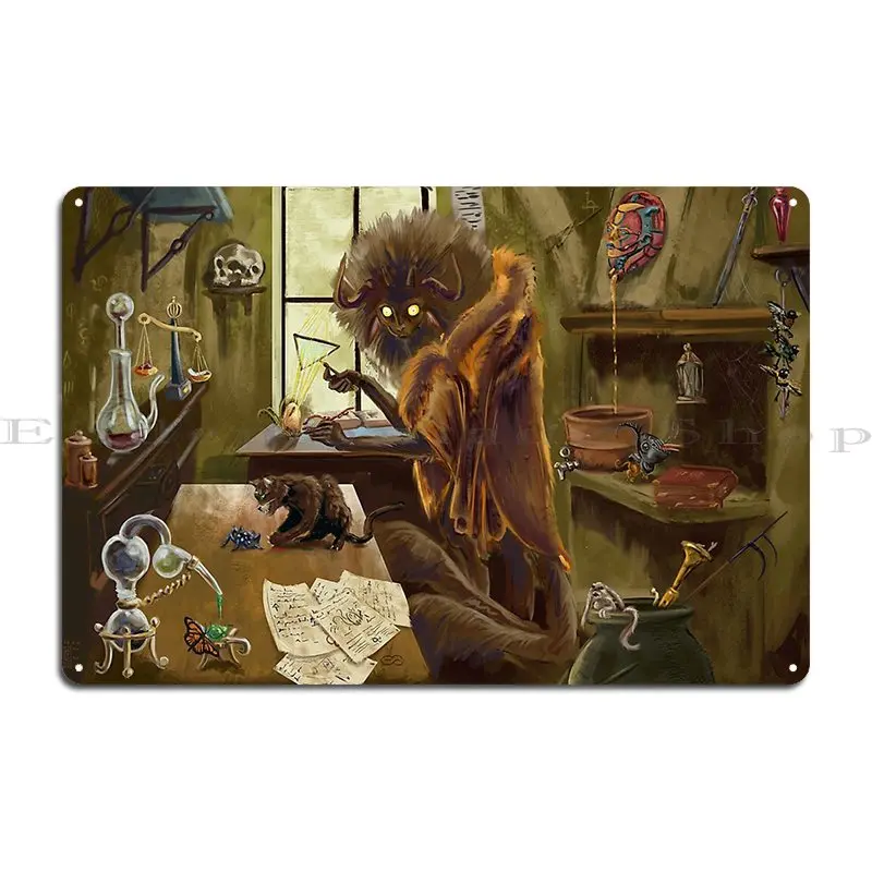 Alchemist Metal Plaque Poster Custom Painting Garage Cave Cinema Tin Sign Poster