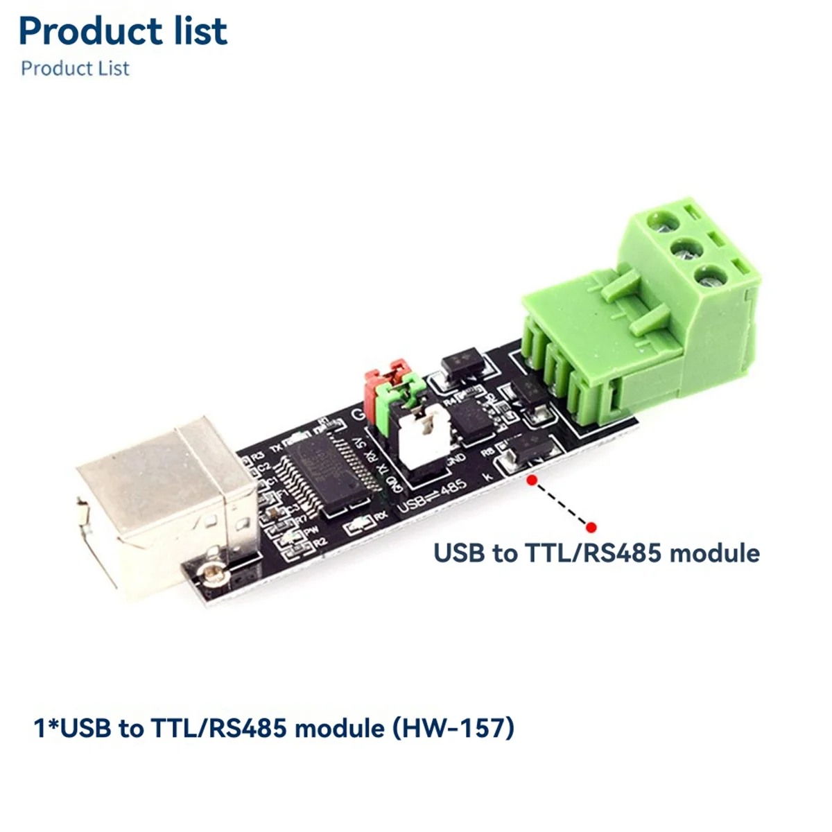 A45U FT232 Chip USB to TTL/RS485 Converter Dual Function USB to 485 Module