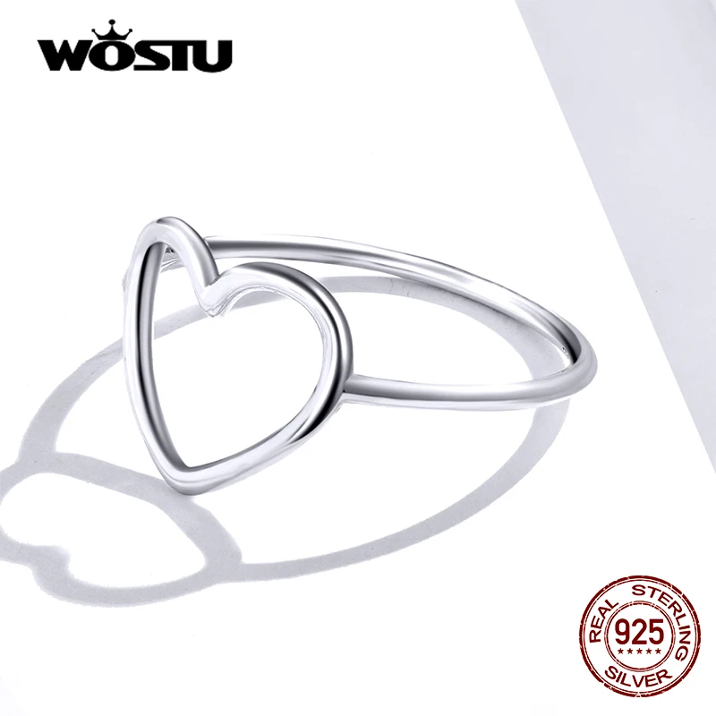 Women's 925 Sterling Silver Heart Ring