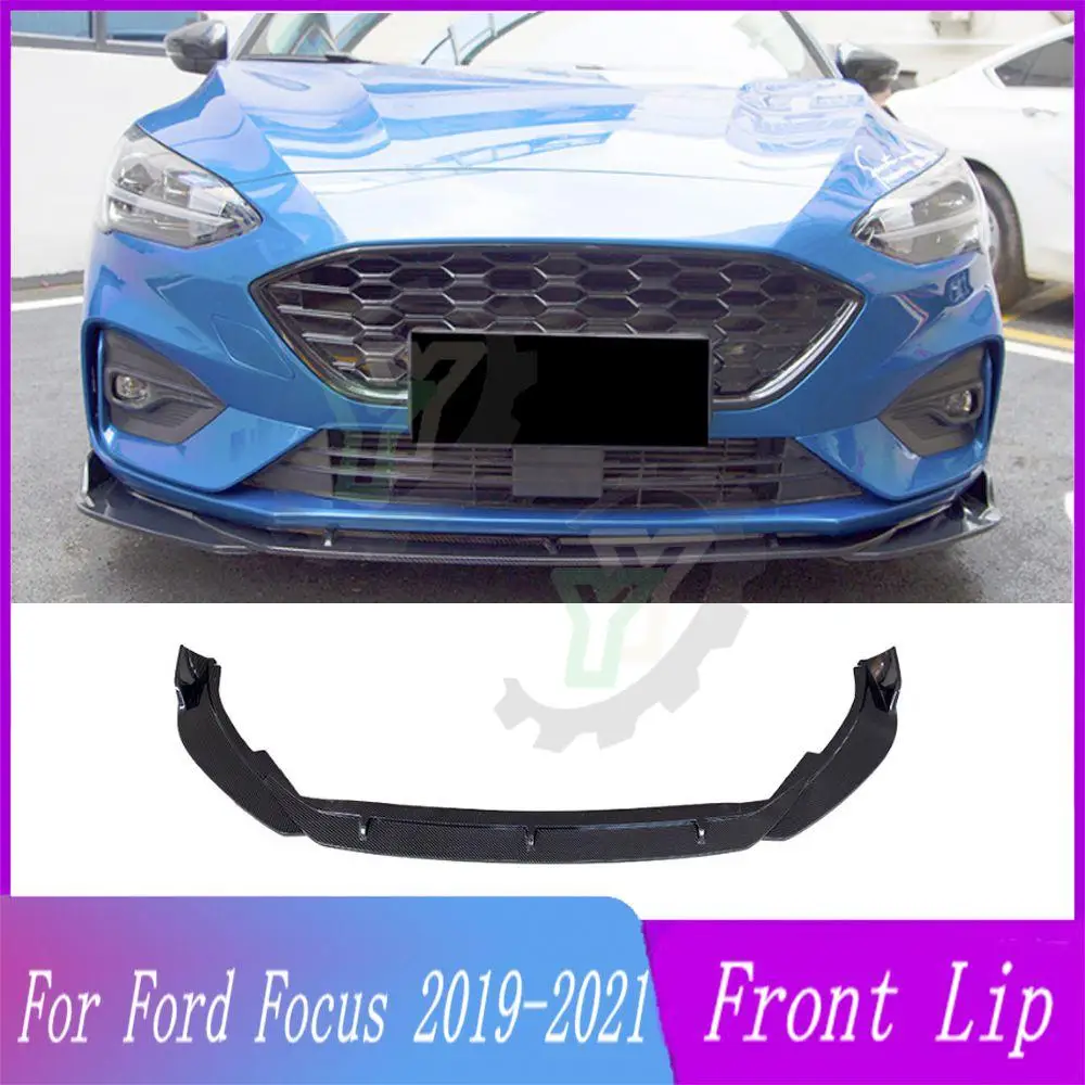 

3PCS Car Front Bumper Lip Spoiler Splitter Diffuser Detachable Body Kit Cover Guard For Ford Focus MK4 ST-Line 2019 2020 2021