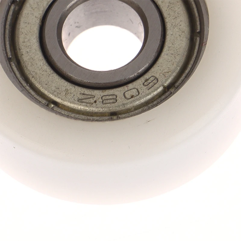 1 個 608 ZZ 8*30*10 ミリメートル POM ナイロンラウンドタイプローラーホイール POM ラップ 608ZZ ベアリングプーリープラスチックホイールベアリングプーリー