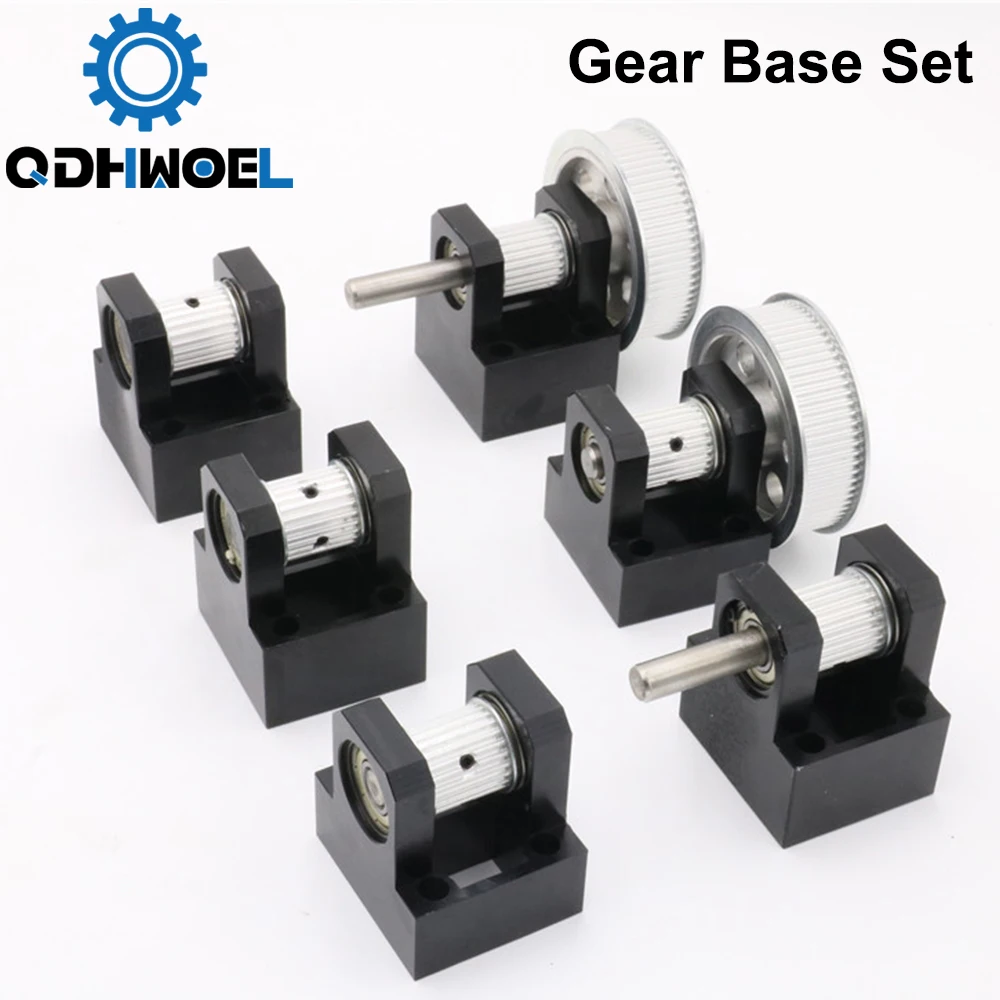 QDHWOEL LC Gear Base Set Machine Mechanical Parts for Laser Engraving Cutting Machine