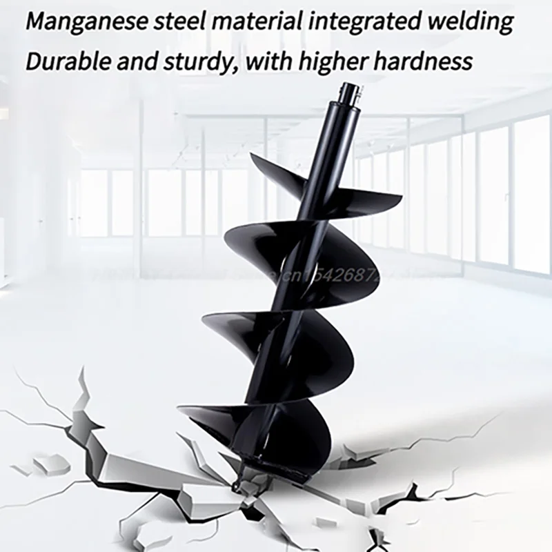 

Double Blade Alloy Earth Auger Bit Made Of Manganese Steel High Power Spiral Design For Professional Ground Drilling Work