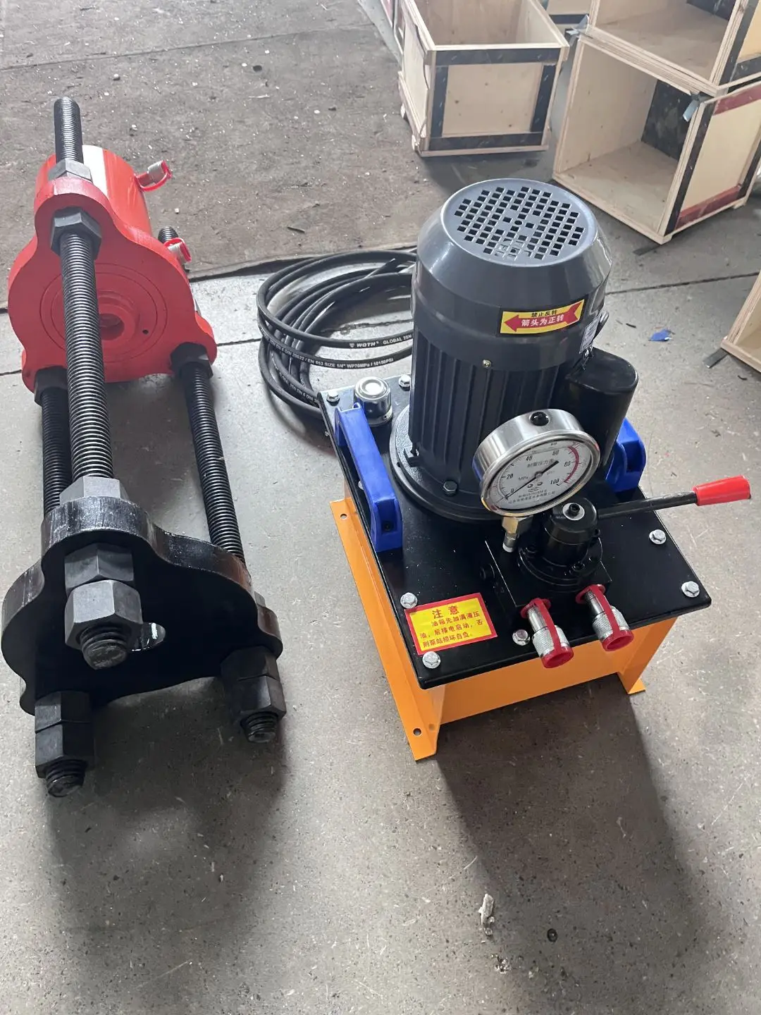 Portable Electric Track Pin Remover with Motor for Excavator Track Maintenance 1 Year Warranty