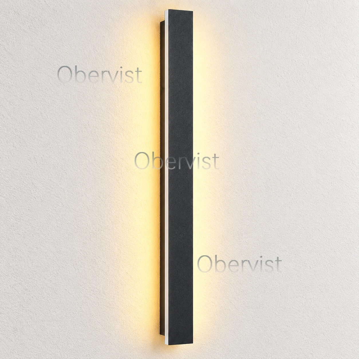 Modern Waterproof LED Outdoor Wall Light Long Black Linear Sconce for Porch Garden Balcony and Entrance