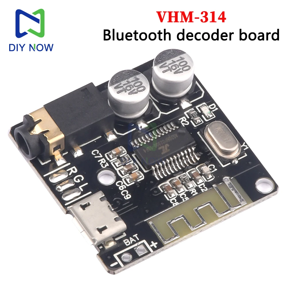 VHM-314 Bluetooth Decoder Module Wireless Stereo Music Module Audio Aux Bluetooth-Compatible 5.1 MP3 Decoding Player Board