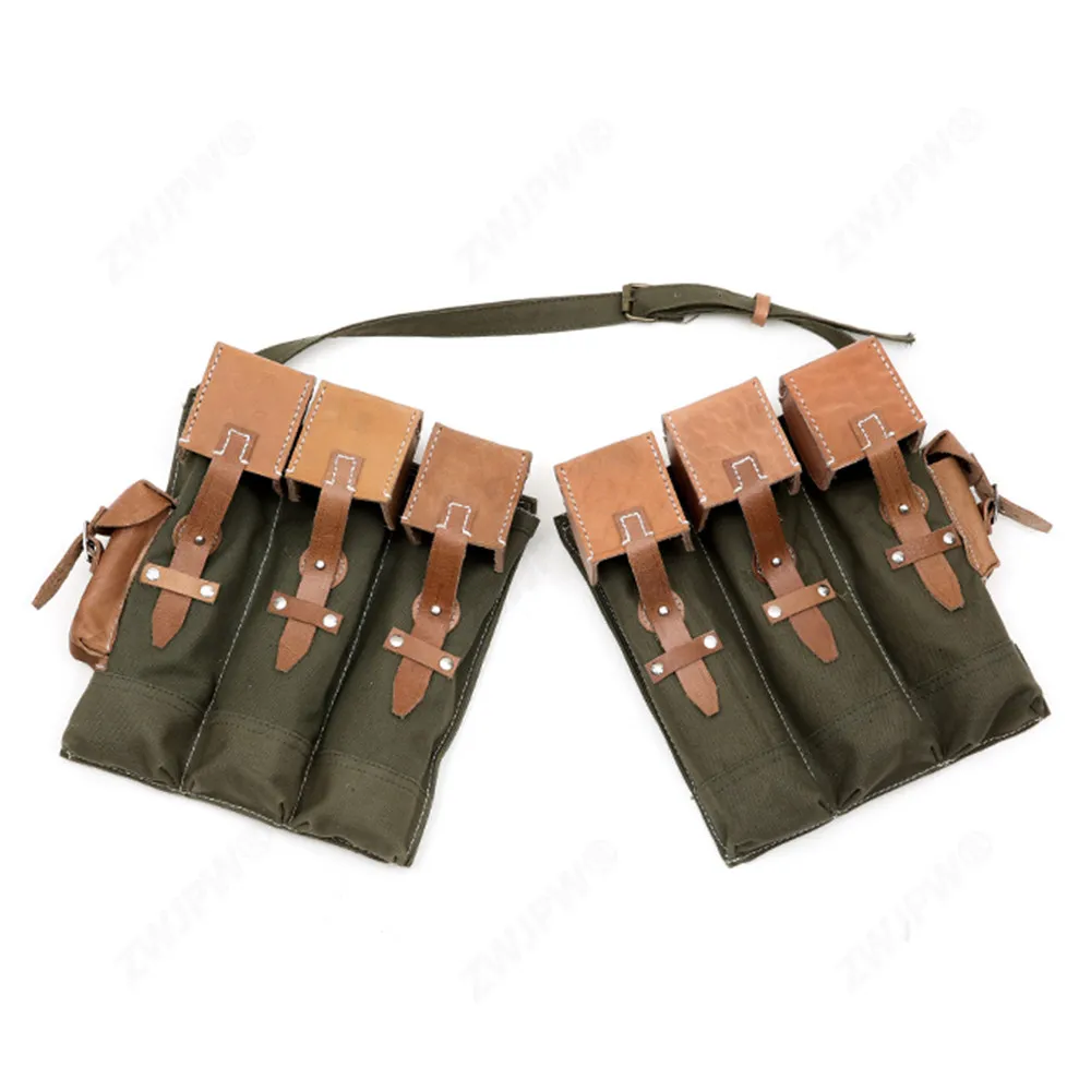 WW2 Belt Soldier Equipment Tactical Bread Gas Mask MP44 Combined Equipment Package WW2 Row Bag