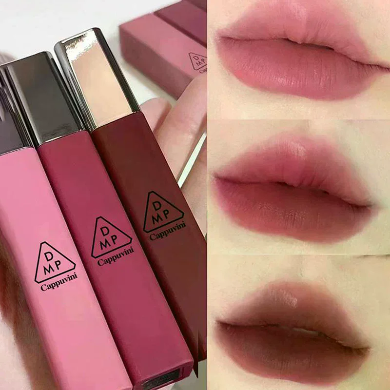 Cappuvini mat velours lèvres glaçure hydratant lisse longue durée rouge à lèvres antiadhésif tasse facile à appliquer maquillage brillant à lèvres femmes