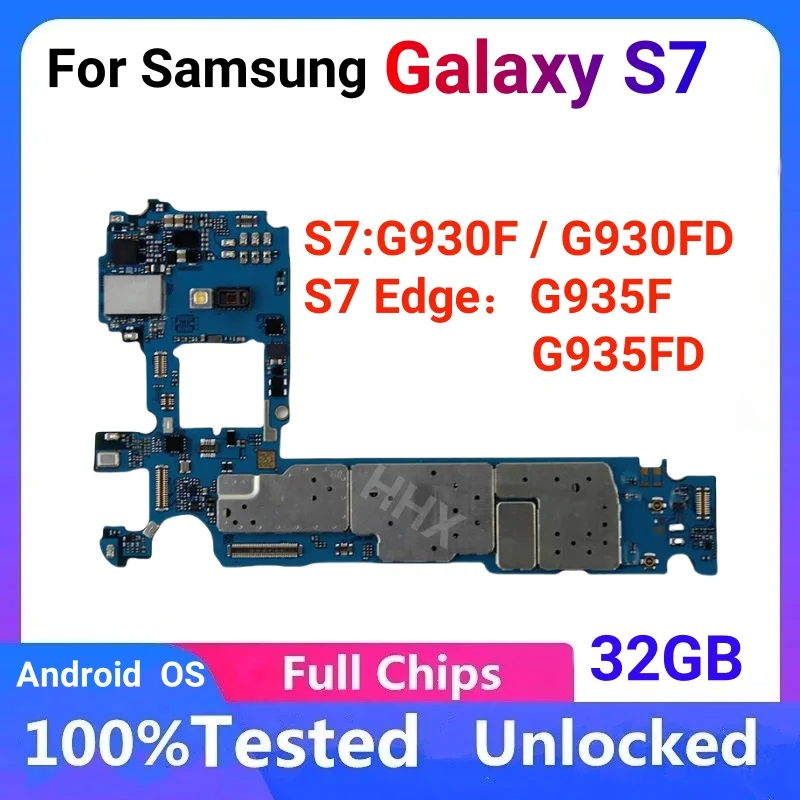 EU Version MainBoard For Samsung Galaxy S7 edge G935F G935FD Motherboard Unlock With Chips G930F/FD IMEI Android OS Logic Board