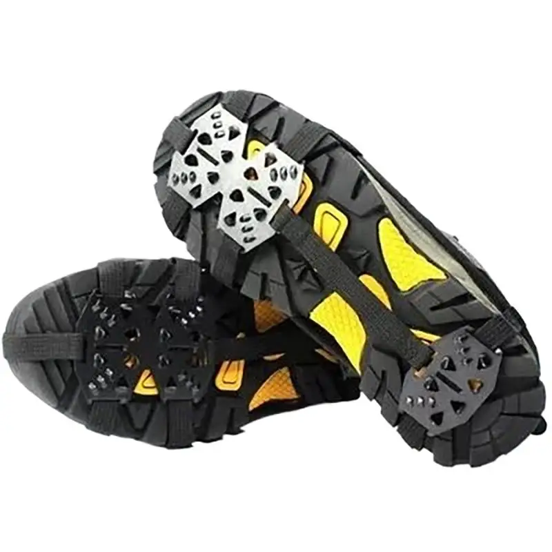

24 Teeth Ice Climbing Grips for Shoes Anti Slip Crampons Enhanced Traction Boot Covers for Hiking Walking